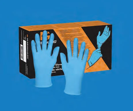 Nitrile Gloves Powder Free — catalogue illustration