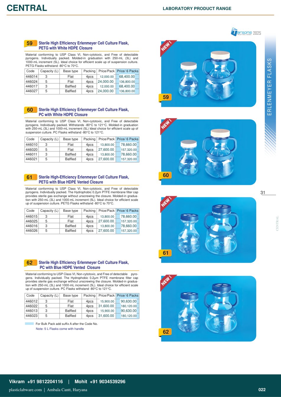 Complete technical catalogue reference for Tarsons 446013